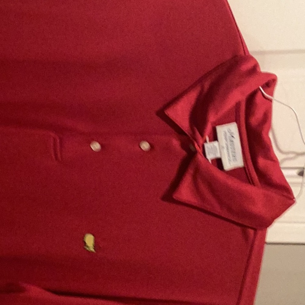 Masters Performance Red golf shirt. XL. 100% polyester.  Great condition.